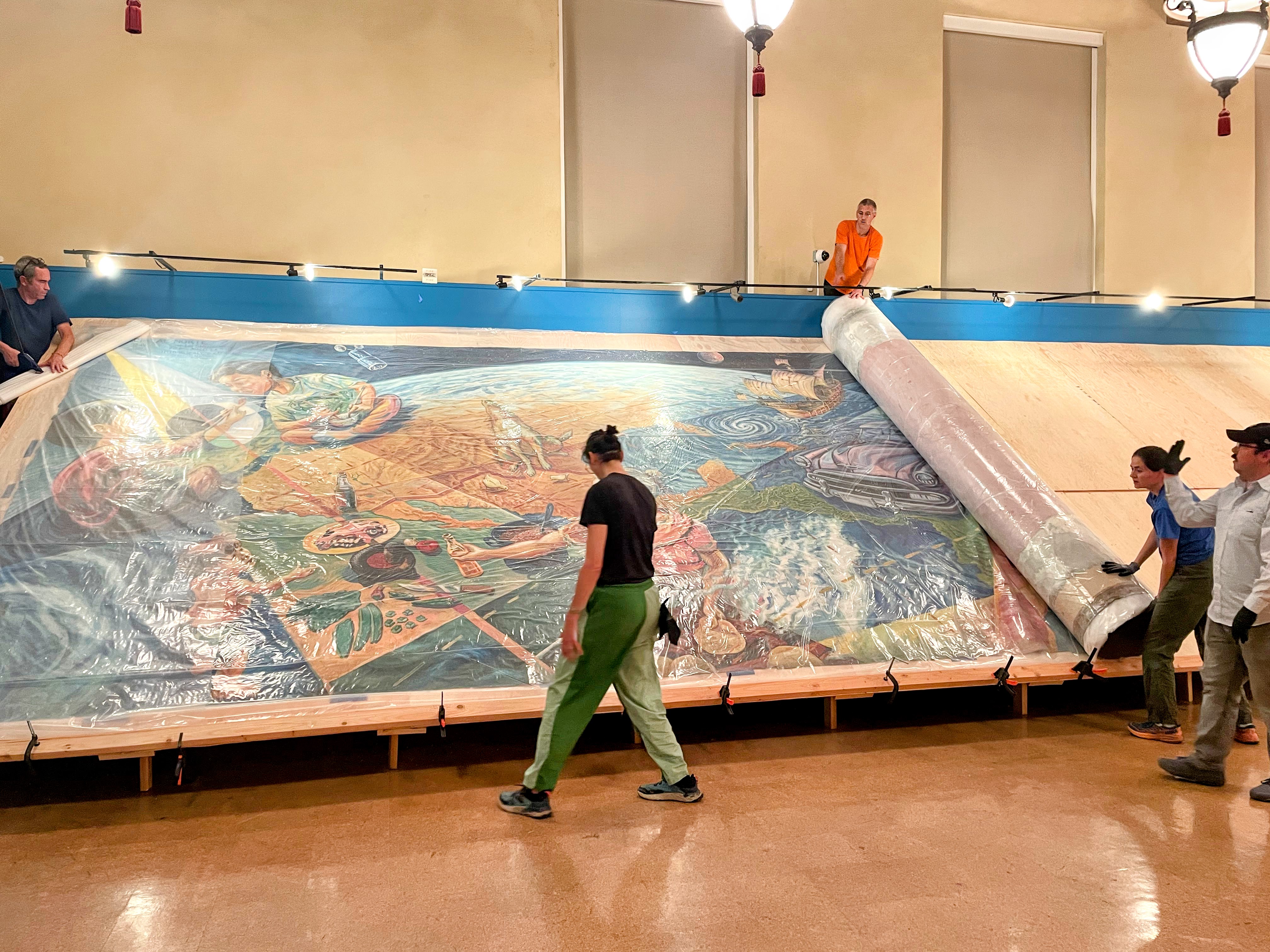 Hacia al Norte — mural installation